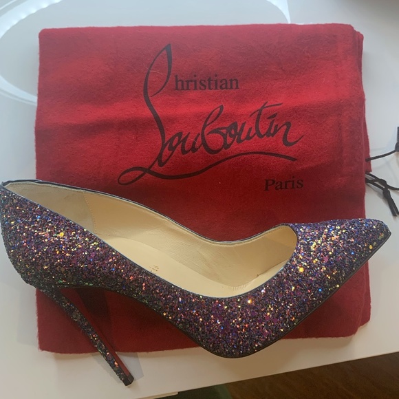 Christian Louboutin Shoes - Christian Louboutin Glitter So Kate Dragonfly 120 Pumps